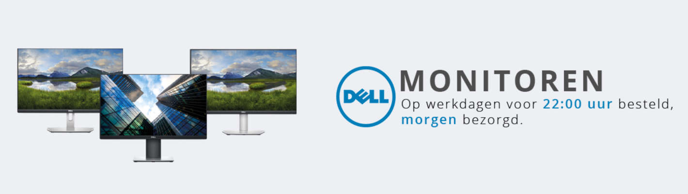 Dell monitoren uit eigen voorraad