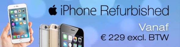 Diverse refurbished iPhone 5s en iPhone 6 modellen voor een zeer aantrekkelijke prijs!