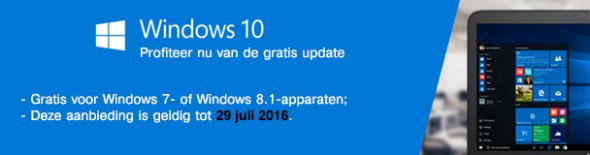 Profiteer nu van de gratis update Microsoft Windows 10