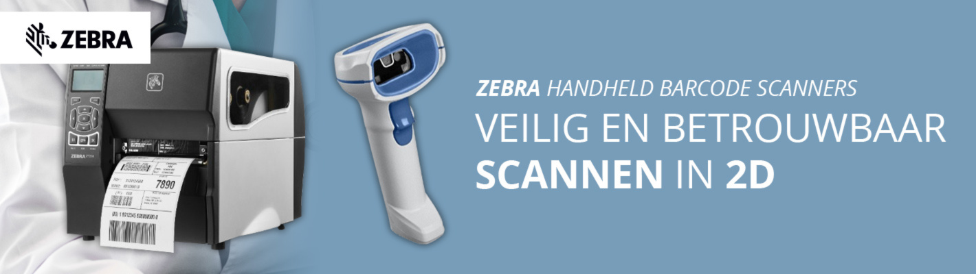 Betrouwbaar en hygienisch scannen in 2D met Zebra Barcode Scanners