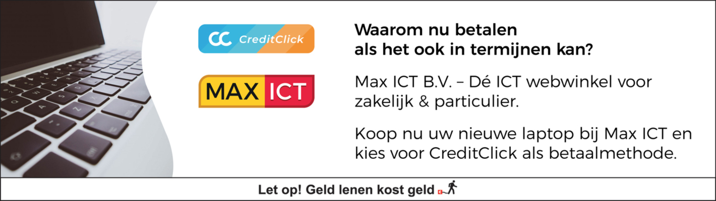 Gespreid betalen met een maandbedrag via CreditClick