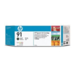 HP C9464A 91 775 ml pigmentinktcartridges voor DesignJet, matzwart 882780987180