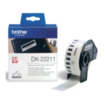 Brother DK-22211 Witte doorlopende filmtape 29 mm 4977766628204