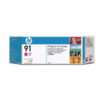 HP C9468A 91 775 ml pigmentinktcartridges voor DesignJet, magenta 882780987227