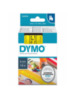 Dymo D1 -Standard Labels - Black on Yellow - 6mm x 7m