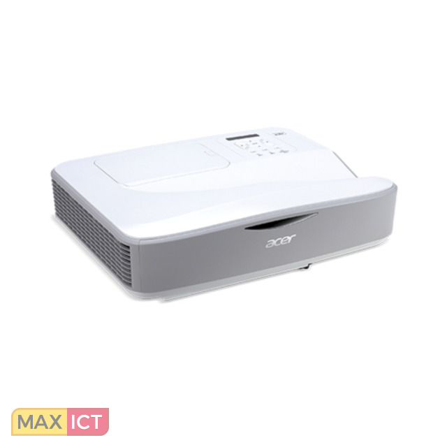 Acer UL6200 U5 Projector helderheid 5700 ANSI lumens Projectietechnologie DLP Projector native resolution XGA 1024x768 Light source type Laser Service life of light source 20000 uur Aantal lampen 1 lampen Focus Handmatig Brandpuntbereik 490 920 mm Optische zoom 1x Formaat analoog signaal NTSCPALSECAM Geluidsniveau 30 dB Geluidsniveau spaarzame modus 28 dB Projectiemodi Plafond Voorkant Achter
