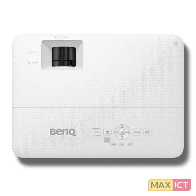 BenQ Benq TH585 Projector helderheid 3500 ANSI lumens Projectietechnologie DLP Projector native resolution 1080p 1920x1080 Service life of light source 4000 uur Service life of light source economic mode 10000 uur Aantal lampen 1 lampen Zoomverhouding 111 Throw ratio 150 165 Offset 105 procent Ondersteunde grafische resoluties 640 x 480 VGA1920 x 1200 WUXGA Ondersteunde videomodi 720p1080i1080p2160p Video kleurenmodi Bioscoop Spel Sporten Soort seriele aansluiting RS232 HDMIconnector type Volledige groot