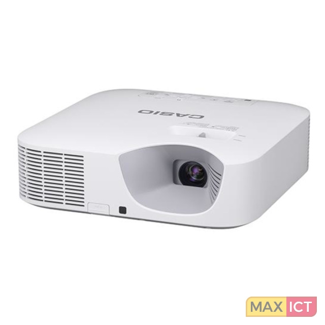 Casio XJF210WN Projector helderheid 3500 ANSI lumens Projectietechnologie DLP Projector native resolution WXGA 1280x800 Focus Handmatig Brandpuntbereik 189 272 mm Diafragma FF 231 273 Formaat analoog signaal NTSCPAL 60PAL MPAL NSECAM Soort seriele aansluiting RS232C Interne opslagcapaciteit 2 GB