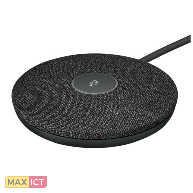 Logitech Rally Mic Pod Producttype Microfoon Kleur van het product Zwart Ondersteuning voor plaatsing Bureau Gevoeligheid microfoon 27 dB Frequentie microfoon 90 16000 Hz Microphone direction type Omnidirectioneel Connectiviteitstechnologie Bedraad Breedte 102 mm Diepte 102 mm Hoogte 21 mm