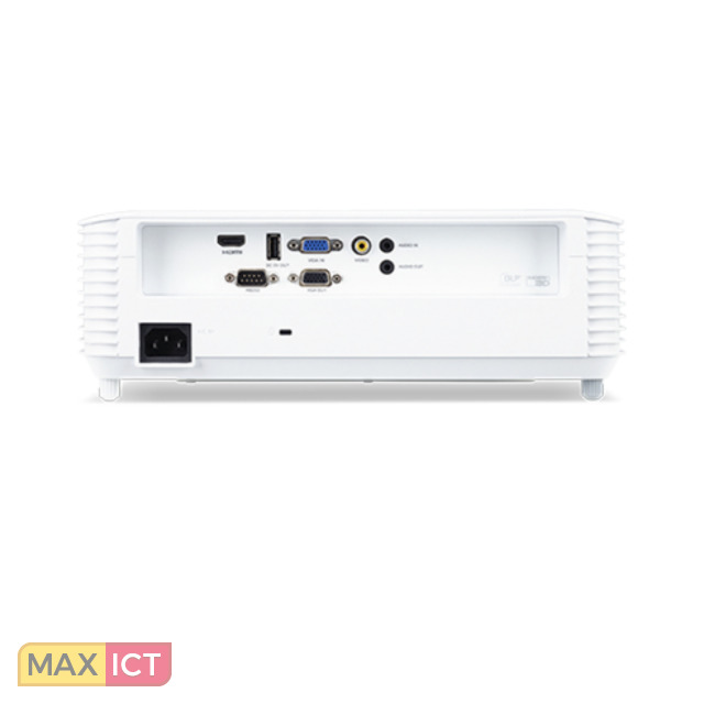 Acer S1286H Projector helderheid 3500 ANSI lumens Projectietechnologie DLP Projector native resolution XGA 1024x768 Light source type Lamp Service life of light source 5000 uur Service life of light source economic mode 6000 uur Focus Handmatig Vaste focale lengte 72 mm Diafragma FF 27 27 Formaat analoog signaal NTSCPALSECAM Ondersteunde grafische resoluties 1024 x 768 XGA1920 x 1200 WUXGA Geluidsniveau 32 dB Geluidsniveau spaarzame modus 24 dB Projectiemodi Plafond Voorkant Achter