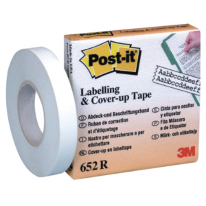 3M Post-it 652R correctie film/tape 17,7 m Wit 1 stuk(s)