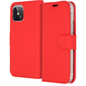 Accezz Accezz Wallet Softcase Bookcase iPhone 12 (Pro) - Rood