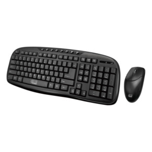 Adesso WKB-1330CB toetsenbord Inclusief muis RF Draadloos QWERTY Amerikaans Engels Zwart