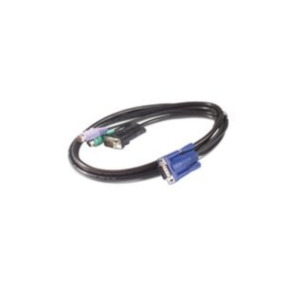 APC 1.8m KVM PS/2 Cable toetsenbord-video-muis (kvm) kabel Zwart 1,8 m