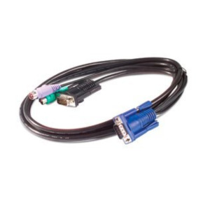 APC KVM PS/2 7.6 m toetsenbord-video-muis (kvm) kabel Zwart 7,6 m