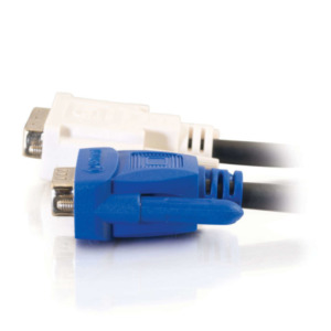 APS C2G 2m DVI-A M / HD15 M Cable VGA (D-Sub) Zwart