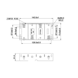 APS Goobay BH D 4xL Passieve houder Zwart