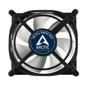 Arctic Cooling F8 Pro PWM Ventilator Zwart, Wit