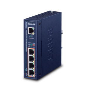 Assman Electronic PLANET IPOE-E174 netwerkextender Netwerkzender Blauw 10, 1000, 100 Mbit/s
