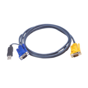 Aten 1.8M USB KVM Kabel met 3 in 1 SPHD en ingebouwde PS/2 naar USB omzetter