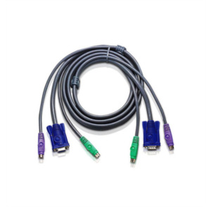 Aten 2L5003P toetsenbord-video-muis (kvm) kabel 3 m
