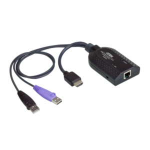 Aten KA7168 toetsenbord-video-muis (kvm) kabel Zwart
