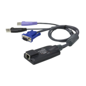 Aten KA7177 toetsenbord-video-muis (kvm) kabel Zwart