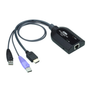 Aten KA7188 toetsenbord-video-muis (kvm) kabel Zwart