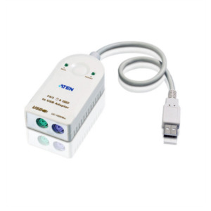 Aten UC100KMA PS/2-kabel 0,3 m 2x 6-p Mini-DIN USB A Wit