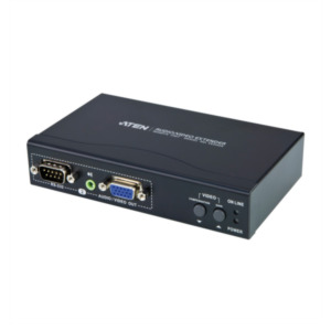 Aten VE200R audio/video extender AV-receiver Zwart