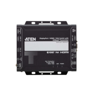 Aten VE3912T audio/video extender AV-zender Zwart
