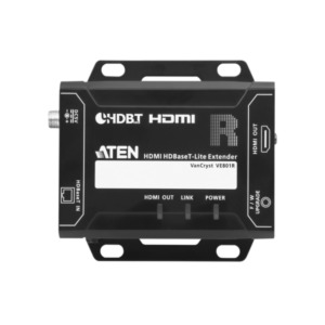 Aten VE801R audio/video extender AV-receiver Zwart