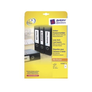Avery C32266-25 printeretiket Wit Niet-klevend printerlabel