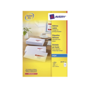 Avery J8159-100 Wit zelfklevendevend label adreslabels
