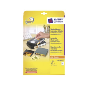 Avery L4742REV-25 printeretiket Wit Zelfklevend printerlabel