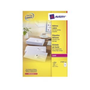 Avery L7164-100 Wit zelfklevendevend label adreslabels