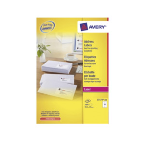 Avery L7173-100 adreslabels Wit Zelfklevend label