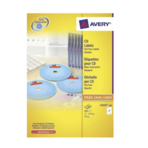 Avery L7676-100 printeretiket Wit Zelfklevend printerlabel