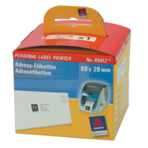 Avery Personal Label Printer roll labels - R5012