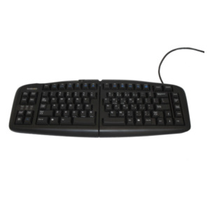 Bakker & Elkhuizen Goldtouch Adjustable V2 toetsenbord Kantoor USB + PS/2 AZERTY Frans Zwart