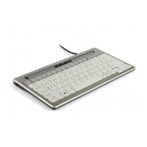 Bakker & Elkhuizen S-board 840 toetsenbord Kantoor USB QWERTY Brits Engels Licht Grijs, Wit