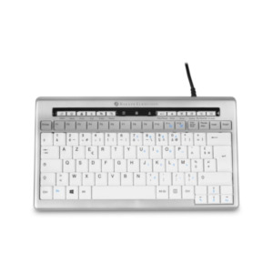 Bakker & Elkhuizen S-board 840 toetsenbord Kantoor USB QWERTY Italiaans Licht Grijs, Wit