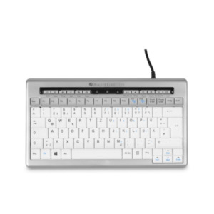 Bakker & Elkhuizen S-board 840 toetsenbord Kantoor USB QWERTY Spaans Licht Grijs, Wit