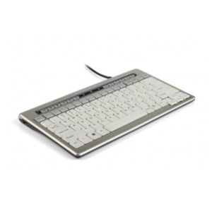 Bakker & Elkhuizen S-board 840 toetsenbord USB QWERTY Brits Engels Licht Grijs, Wit