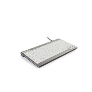 Bakker & Elkhuizen UltraBoard 950 toetsenbord USB AZERTY Belgisch Licht Grijs, Wit