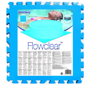 Bestway Bestway Flowclear ondertegels voor zwembad blauw 50x50x0.4