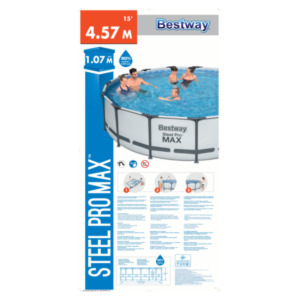 Bestway Bestway Steel Pro Zwembad max set rond 457