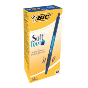 Bic 837398 Clip-on retractable ballpoint pen Blauw 12 stuksuk(s) balpen