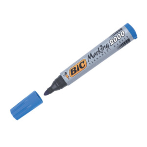 Bic Marking 2000 permanente marker Blauw Kogelpunt 12 stuk(s)