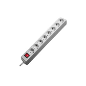 Brennenstuhl Eco-Line + Switch & 1,5 mm² Ø Cable 8AC-uitgang(en) 3m Grijs Overspanningsbeveiliging